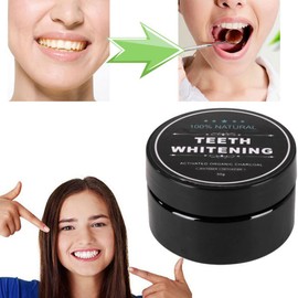 Natural Charcoal Teeth Whitening Powder, Natural Activated Carbon Powder, Teeth Whitening & Teeth Cleaning Powder, Teeth Cleaning for White Teeth, Removal of Gums, Refreshing Breath