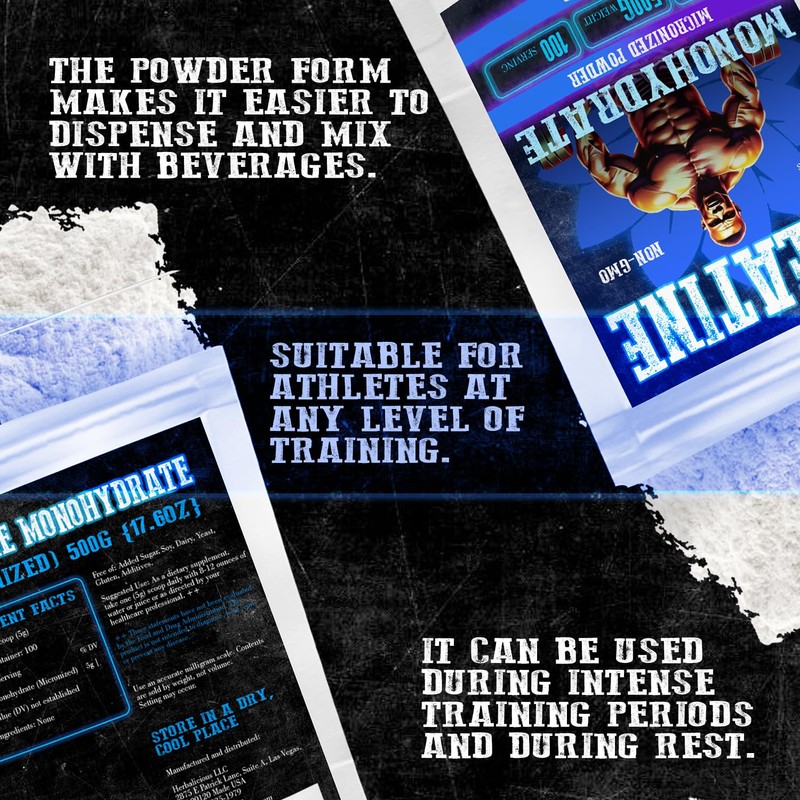 HERBALICIOUS HERBALICIOUS Creatine Monohydrate Micronized Powder ?C 5g per Serving