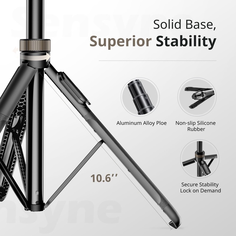 Sensyne 72" Extendable Tripod for iPhone & Selfie Stick with