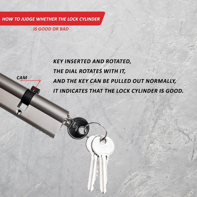 SIZAH Brass Euro Cylinder Lock 35/50 (85mm), Door Barrel Lock
