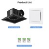 Roodike Bathroom Exhaust Fan for Ceiling Mount, Household Bath Vent