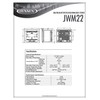 Jensen JWM22 2-Speaker Zones AM/FM|BT|HDMI|AUX Cube Wall Mount Stereo, Speaker