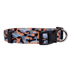 Camo Dog Collar (Large, Orange)