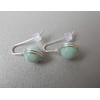 Noble Earrings Jade Mint Silver-Plated