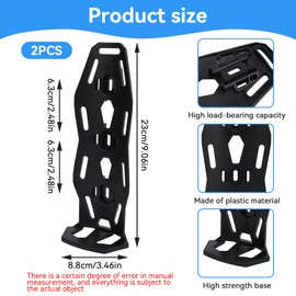Bike Water Bottle Holder, 2 Pack Bike Front Fork Cage Multifunctional Water Bottle Cage for Outdoor Cycling, 9.1x3.5in