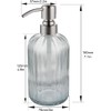 Glass Soap Dispensers with Oil Rubbed Bronze Pump Head,Dish Soap