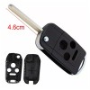 KEYECU Upgraded Uncut Flip Remote Key Shell Case 4B for