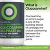 Glucosamine Sulphate 2KCl 1500mg 365 Tablets, 1 Year Supply, Vegan