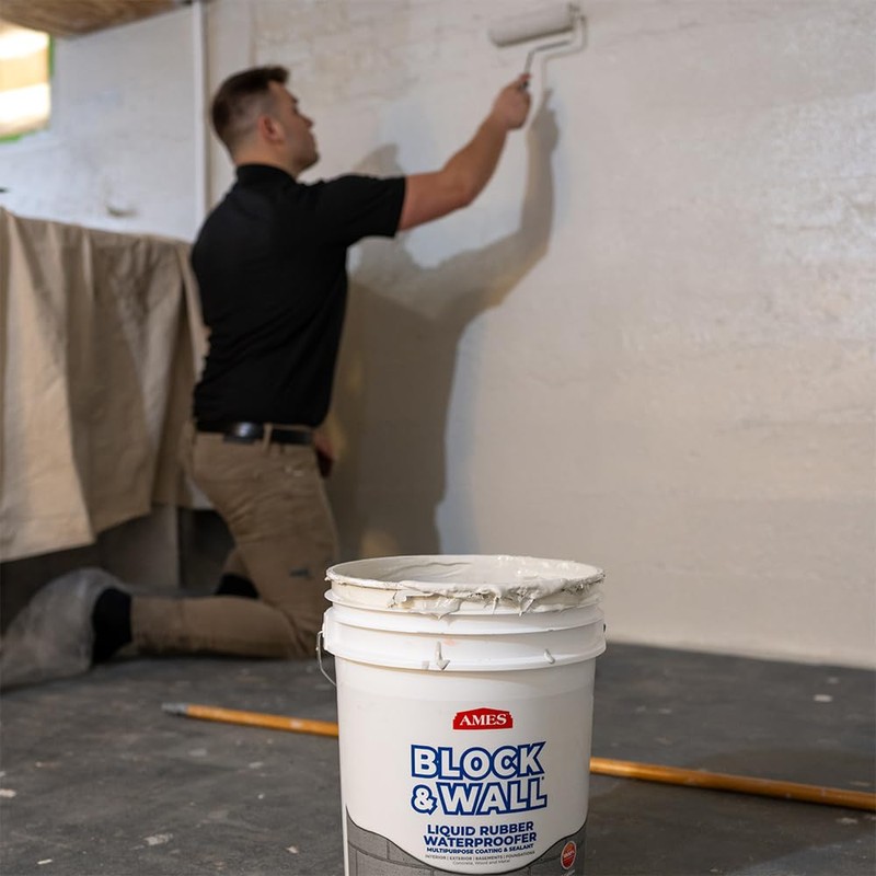 Ames Block & Wall™ Liquid Rubber Waterproofer Multi-Purpose Coating &