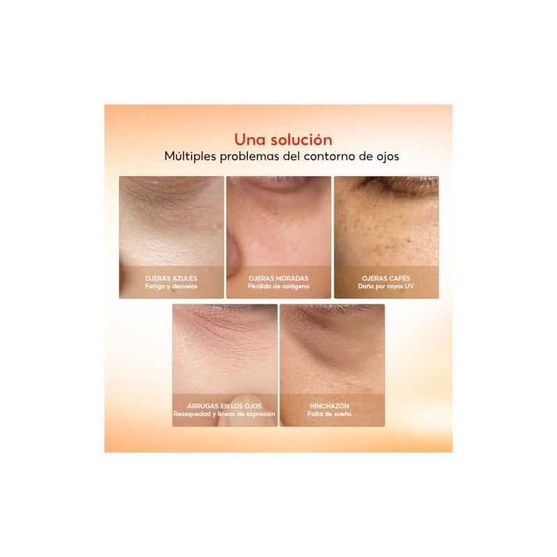 Crema para el Contorno de Ojos con 5D Péptidos, Antiedad