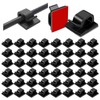 55 Piezas Clips Organizadores de Cables Autoadhesivos, Soportes de Cable