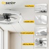 Ensenior 20'' Low Profile Ceiling Fans with Lights and Remote,