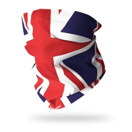 Ruffnek UNION JACK/Team GB Multifunctional Headwear Neck warmer tube snood Cycle/Motorbike face mask for Men & Women Windproof Neck Gaiter for Sport & Outdoors