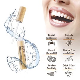 Dr Gingers Radiant Whitening Duo Organic White Charcoal Whitening Toothpaste with Organic Coconut Oil Organic Coconut Oil Whitening Pen Flouride Free Gentle