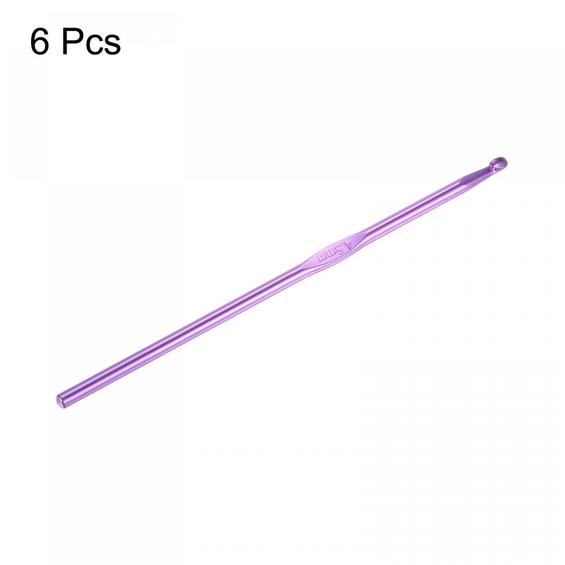 sourcing map Aluminum Crochet Hook 4.5mm US Size 7 Knitting