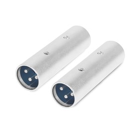 PNGKNYOCN XLR Male to Male Adapter,XLR 3-Pin Gender Changer Microphone Cable Adapter(2-Pack