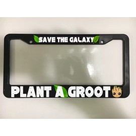 Save The Planet Plant A Groot Guardian's Of The Galaxy   Car License Plate Frame