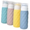 PACKOVE 4Pcs Portable Silicone Travel Bottles Leak Refillable Squeeze Containers