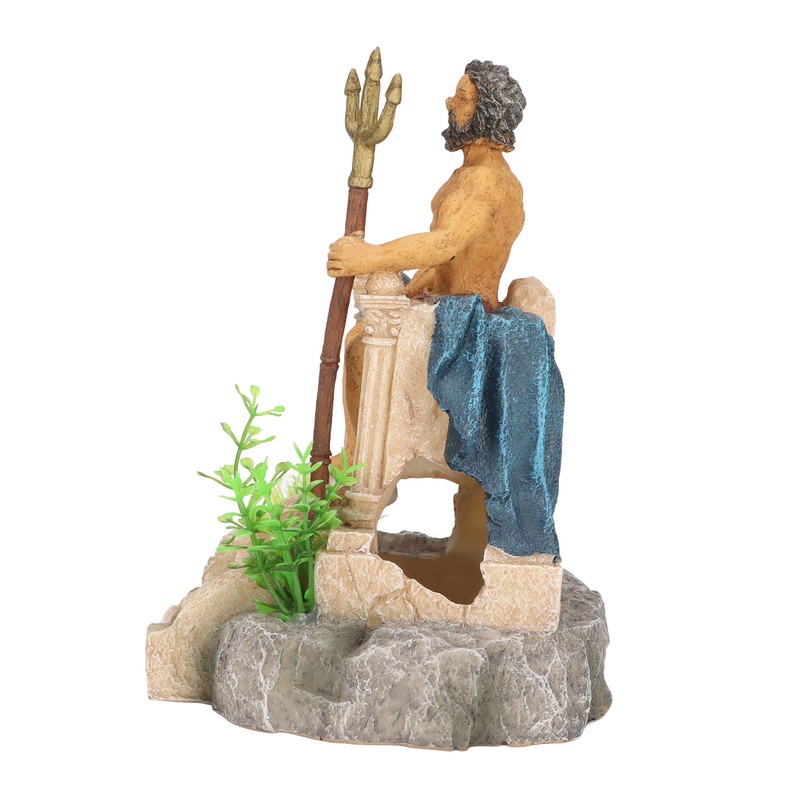 Simulation King Statue Aquarium Decoration Resin Safe Fish Tank Decoration