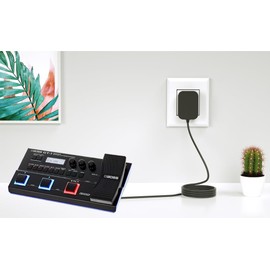 9V AC/DC Guitar Pedal Power Supply Compatible with Boss PSA-120S ME-80 ME-70 ME-25 ME-50B GT-100 GT-1 GT-10 AD-10 BR-80 BR-600 DB-88 DB-90 CE-2B RE-20 RC-1 RC-3 DC 9V Power Cord Adapter 6FT