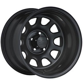 Black Rock D Widow 17x9 Black Wheel/Rim 5x5 with a -12mm Offset and a 83.82 Hub Bore. Partnumber 942795045