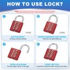 PATIKIL 10 Digit Combination Lock, 3 Pack 5 Position Locking