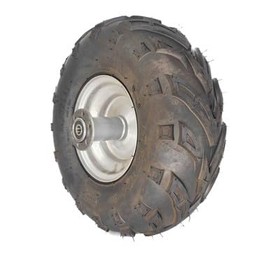 GoPowerSports Mini Bike 145x70-6 Rear V-Tread Tire & Wheel Assembly, CT100