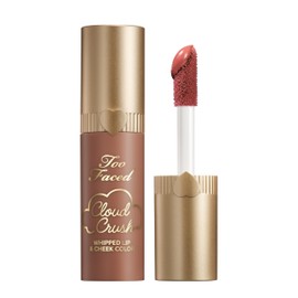 Too Faced Cloud Crush Whipped Lip & Cheek | Creamy Multi-Use Formula with Hyaluronic Oil for a Soft-Focus Longwear Flush, 0.13 Fl Oz, Milk & Cookies