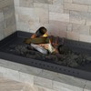 Pearwow Rectangle Fireplace Tray Small Size,13" Front to Back Adjustable