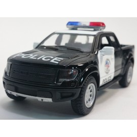 KiNSMART 2013 Ford F-150 SVT Raptor Supercrew Police Edition 1:46 Scale Die Cast Metal Model Toy Truck