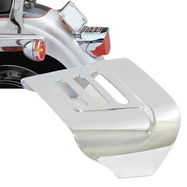 Lynlane Rear Taillight Visor Cover Tail Light Cap for Harley 1973-2023 Wide Glide Touring, Street Electra Glide, Road King Glide, Softail, Sportster (Chrome 1 Slot)