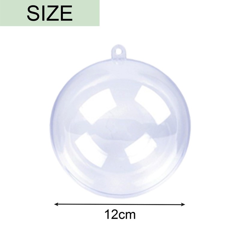 Asdays Plastic Balls, Clear Ornament, Balls, Ornaments, Spheres, Christmas Decoration,