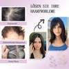 Hair Toppers for Women Real Human Hair with Bangs, Hand