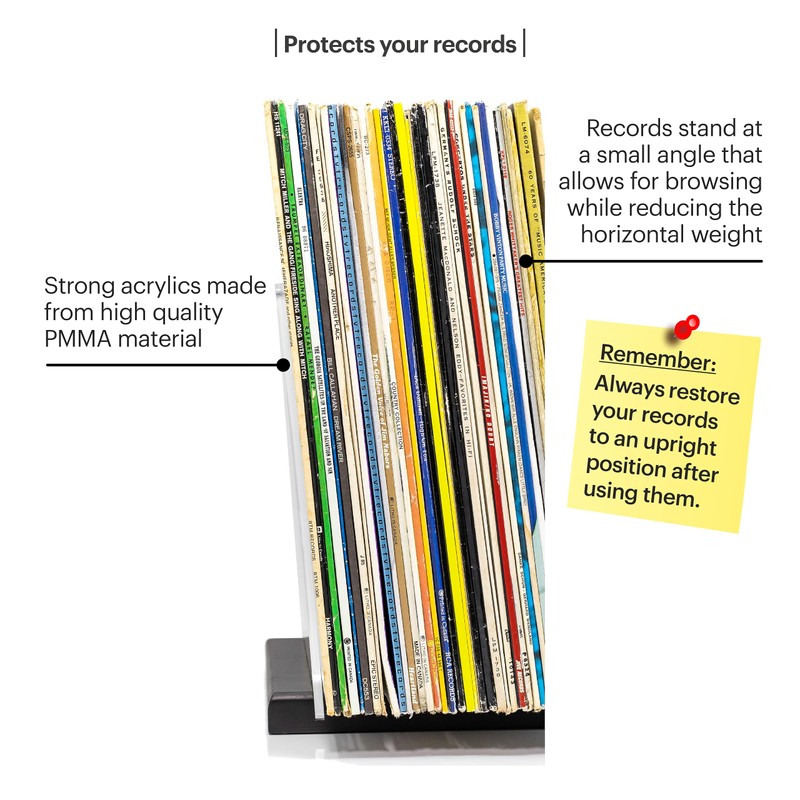 MÖNKE Premium Vinyl Record Holder - a Mid-Century Style Record
