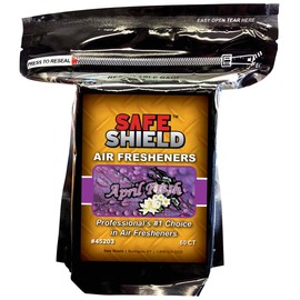 SAFE SHIELD AIR FRESHENER PADS SCENTS 60 COUNT CAR LOT AUTO RENTAL DETAILER DEALERSHIP (APRIL FRESH)