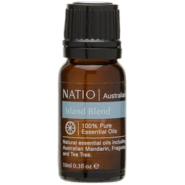 Natio Australia Australiana Pure Essential Oil Blend - Island 10ml - 100% Pure & Natural Essential Oil Blend - Pink Grapefruit, Fragonia, Tea Tree, Mandarin, Palmarosa & Australian Sandalwood - Vegan Friendly & Made in Australia