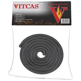VITCAS Black Stove Fire Rope 6mm - 2 metres