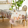 Artoid Mode Deer Squirrels Foxes Animals Leaves Autumn Table Cloth,
