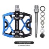 MZYRH Mountain Bike Pedals, Ultra Strong Colorful CNC Machined 9/16"