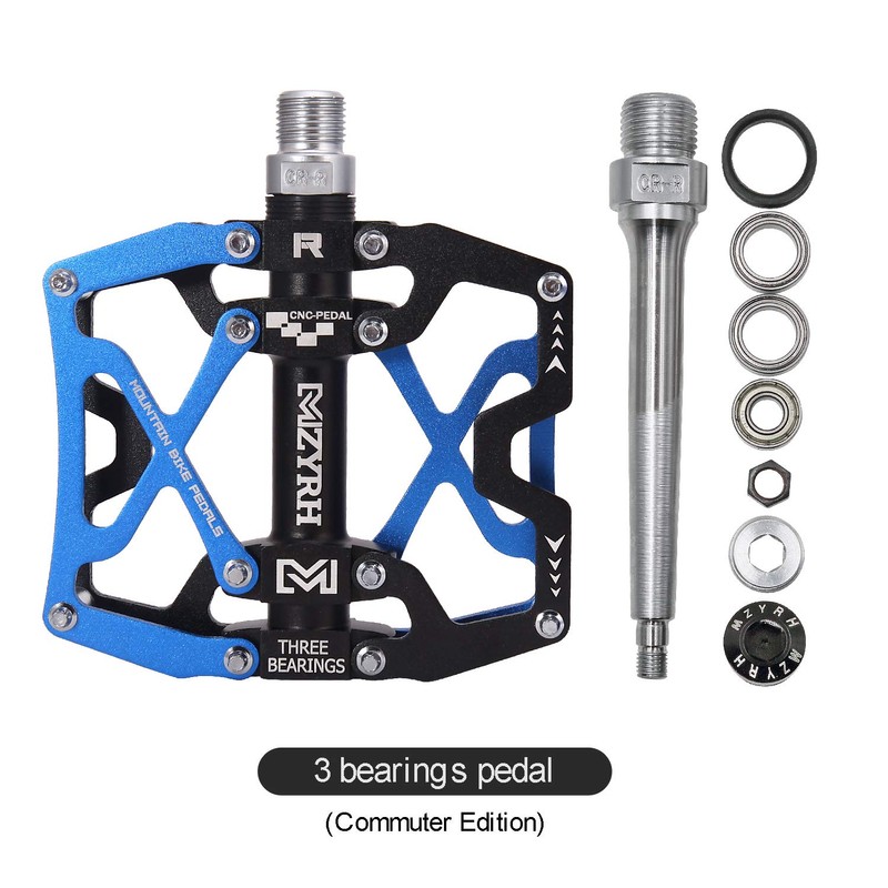 MZYRH Mountain Bike Pedals, Ultra Strong Colorful CNC Machined 9/16"