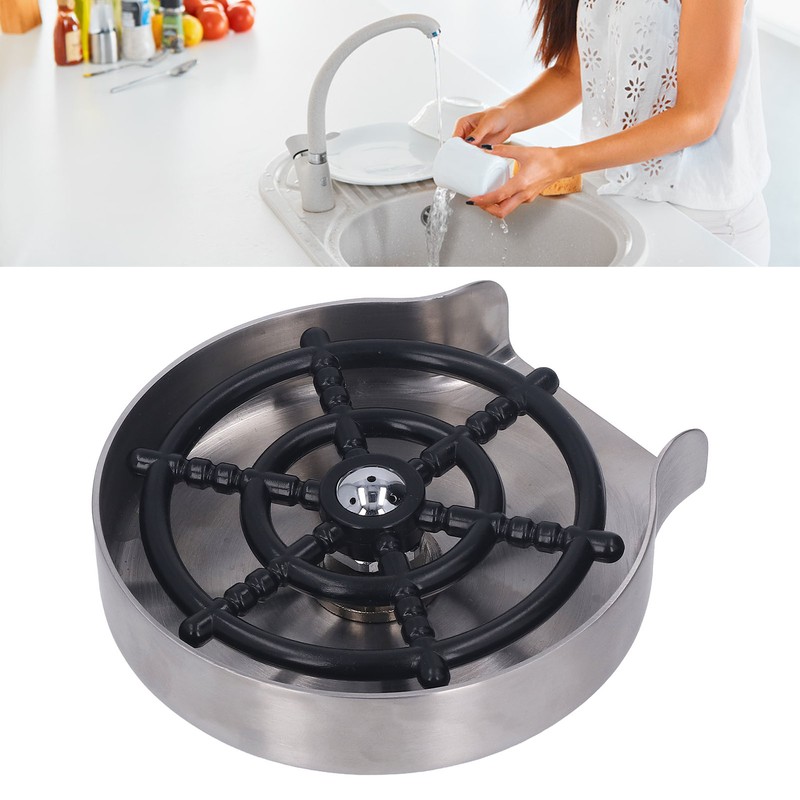 Kitchen Sink Glass Rinser Bar High Pressure Automatic Cup Washer