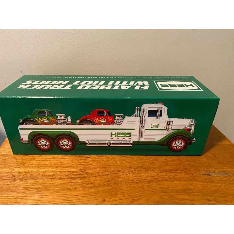 Hess 2022 Hess Flatbed Truck with Hot Rods orig. box