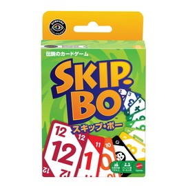 Mattel Game Skip Bo Game Party Supplies Card Game for 2-6 Players Ages 7 and Up, Green JMM20
