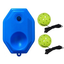 MINI ZOZI Pickleball Trainer Self Practice Training Aids Match Buddy Equipment with High Elastic Strings Launcher Rebounder Machine 2 TPR Balls Accessories for Pickle Ball Lovers Gifts