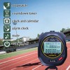 FCXJTU Digital Sports Stopwatch Timer 100 Rounds / Split Memory