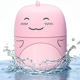 Toilet Bowl Cleaner, Cute Dinosaur-Shaped, Long-Lasting & Automatic，Ocean, Jasmine, Peach Scent，Easy to Use - Color: PinkX1