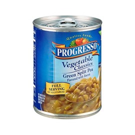 Progresso Vegetable Classics Green Split Pea Flavored with Bacon Soup 19 oz (Pack of 12)