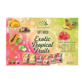 CHAVI Soft Dried Exotic Tropical Fruits | Pack of 12 | Gift Box - Low or No Sugars or Preservatives - Non-GMO, Vegan, Gluten-Free | 480 g