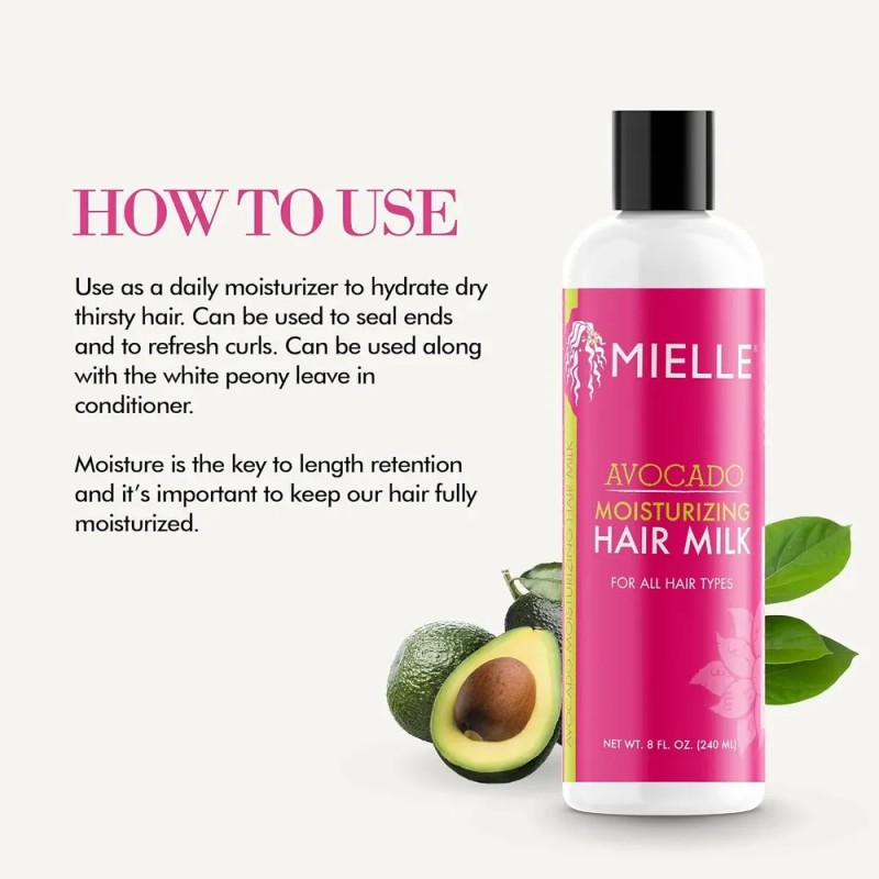 Aguacate Hidratante De Pelo, Mielle Organics