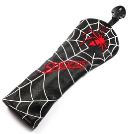 SHABIER Spider Golf Club Head Covers for Fairway Cover PU Leather Headcover (Black Fairway Cover)